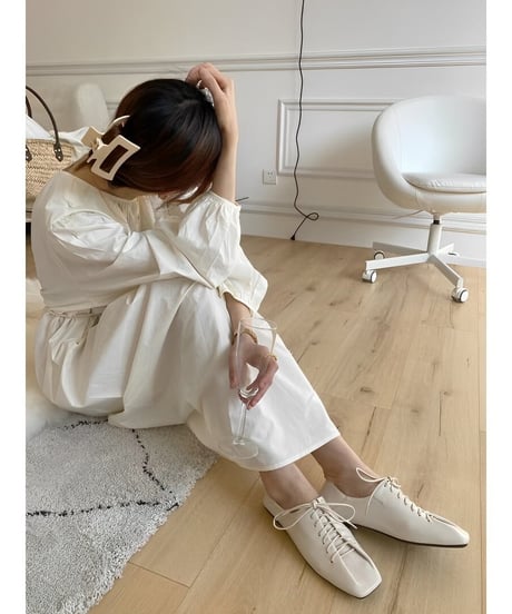 square toe woven shoes /3 color　FL2310