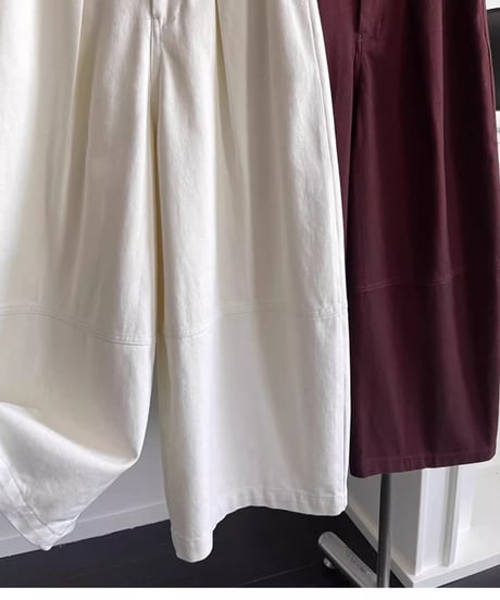 wide leg sickle pants /2color　FL2813