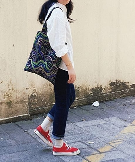 abstract print tote bag　FL2265