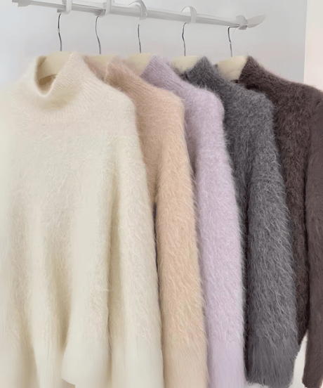 turtleneck pullover knit sweater /5color　FL3108