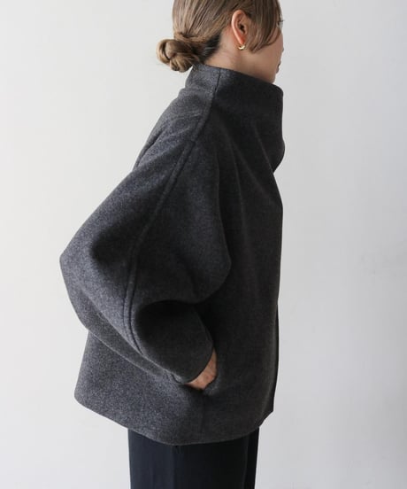 highneck curve sleeve outer /3color　FL2993