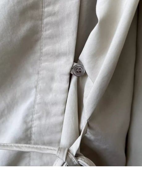 draped wrap style blouse /2color　FL2743