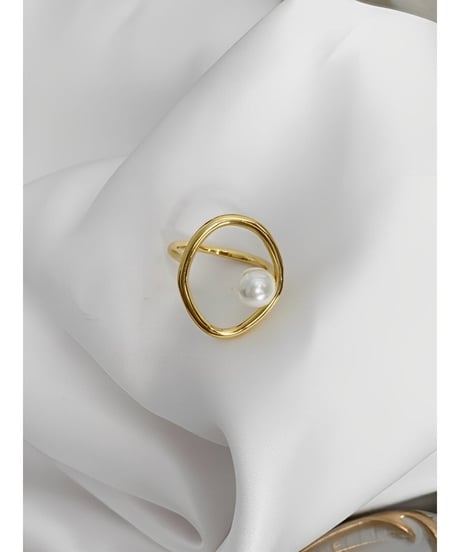 pearl oval ring　FL2356