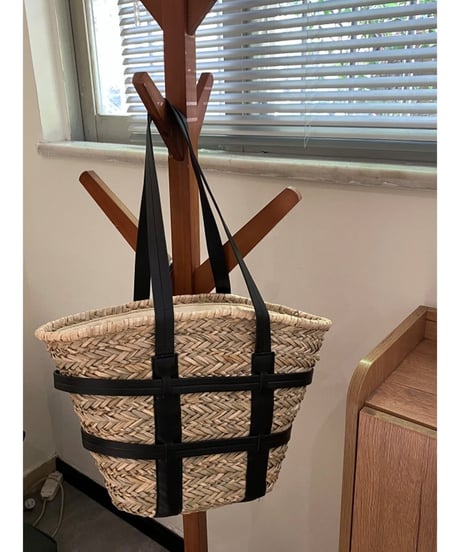 straw basket bag /2color　FL2054