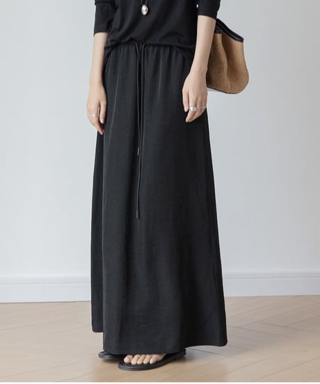 drawstring long skirt/2color　FL3300