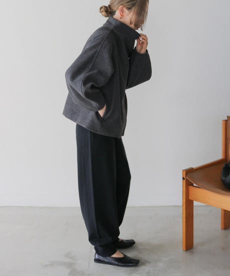 highneck curve sleeve outer /3color　FL2993