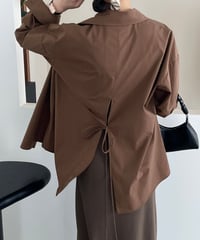 back slit shirt /2color　FL2758