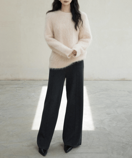 pullover knit sweater /5color　FL3118