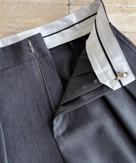 tucked wide leg pants /2color　FL2762