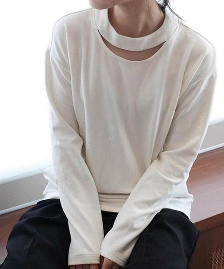 slit knit saw /2color　FL2633