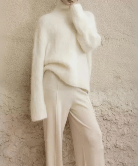 turtleneck pullover knit sweater /5color　FL3108