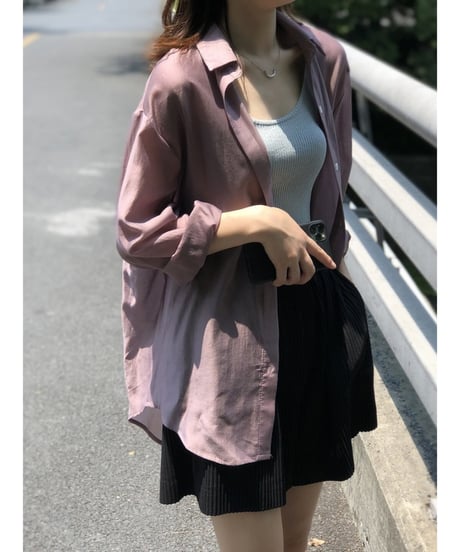 back split shirt /4color　FL2065