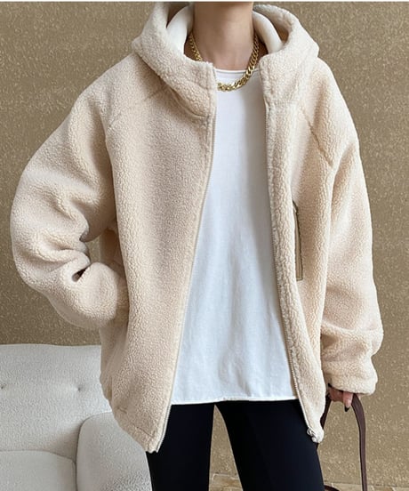 boa hood zip-up jacket 　FL3122