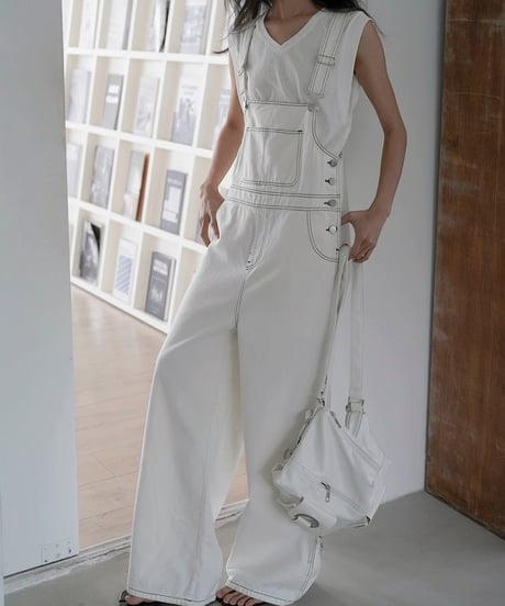 white collar overalls　FL2430