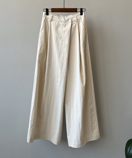 tuck wide pants /3color　FL2746