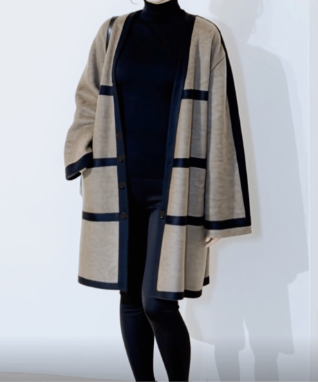 loose border coat　FL3518