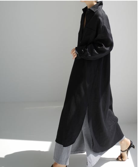 side slit long shirt /3color　FL2100