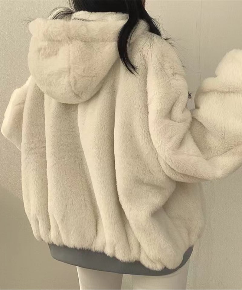 reversible boa blouson jacket /3color FL3491 |