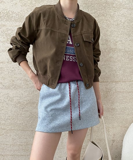 fake-suede short jacket /2color　FL2837