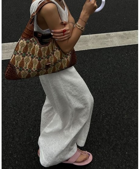 sleeveless embroidery jumpsuit　FL2384