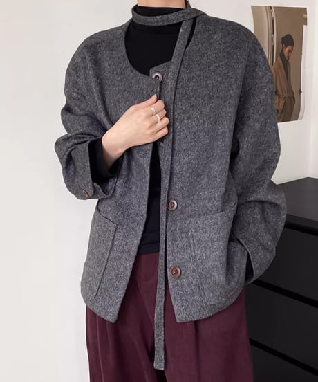 wool short coat /2color　FL2858