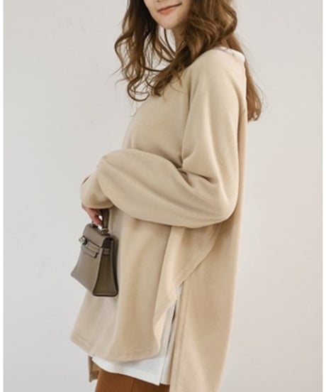 oversized casual knit tops /5color　FL3480