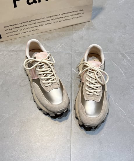 color block lace-up sneaker　FL2263