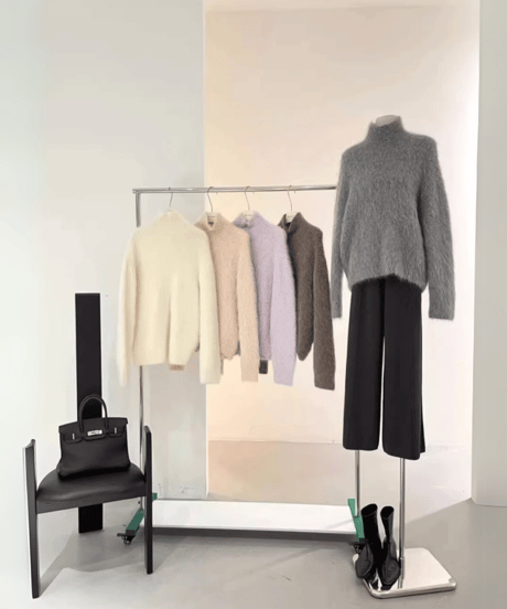 turtleneck pullover knit sweater /5color　FL3108