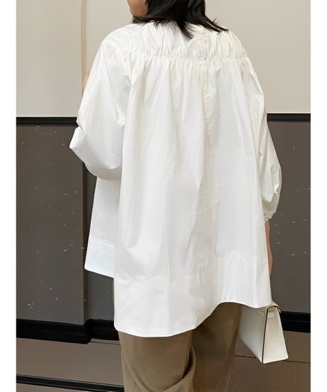 gathered design voluminous blouse　FL2480