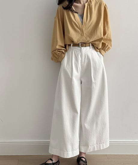 cotton wide pants /2color　FL3344