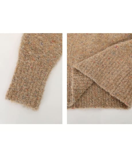 french retro knit w/ｍuffler　FL2919