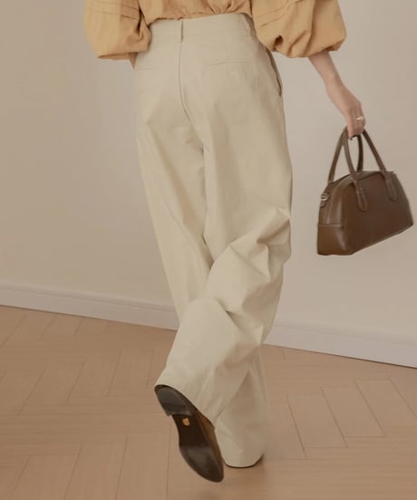 tuck wide pants /2color　FL3258