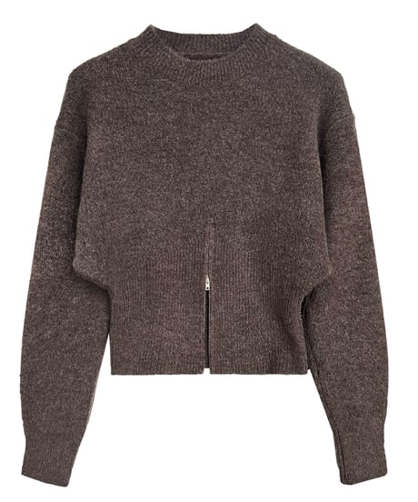 front slit knit pullover /3color　FL2688