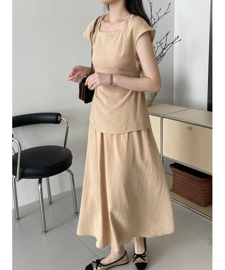 open back tops and skirt set-up　FL2392