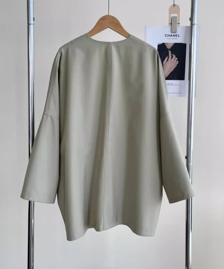 light collarless short coat　FL2826