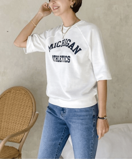 college logo raglan sleeve tee /3color　FL3408