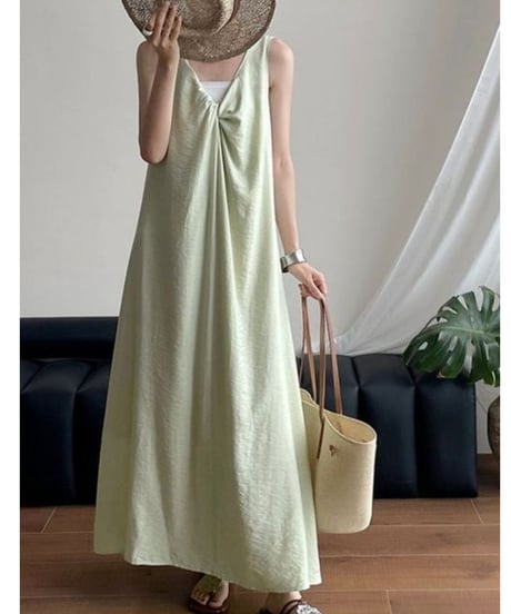 twist neck sleeveless op FL3451
