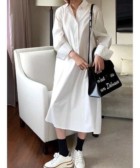 tail cut shirt dress　FL2481