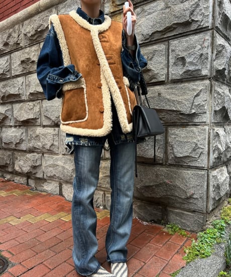 boa oversize vest　FL2892