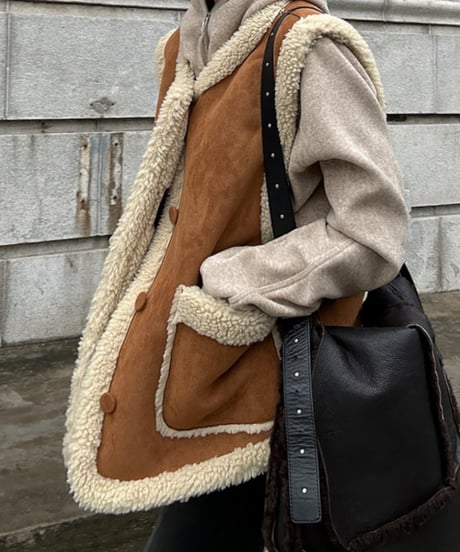 boa oversize vest　FL2892