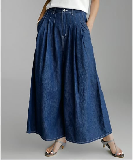 wide denim pants　FL2069