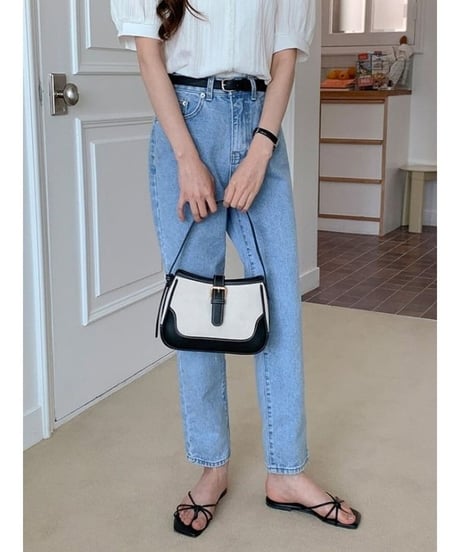 bicolor stitch bag /2color　FL2333