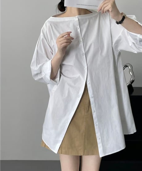 collarless overshirt　FL2088