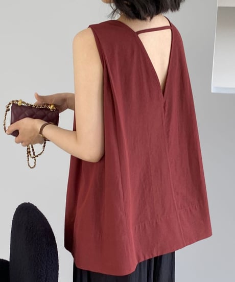 back design sleeveless /2color　FL3422