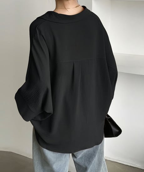 polyester lawn dolman blouse /7color　FL3621
