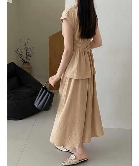 open back tops and skirt set-up　FL2392