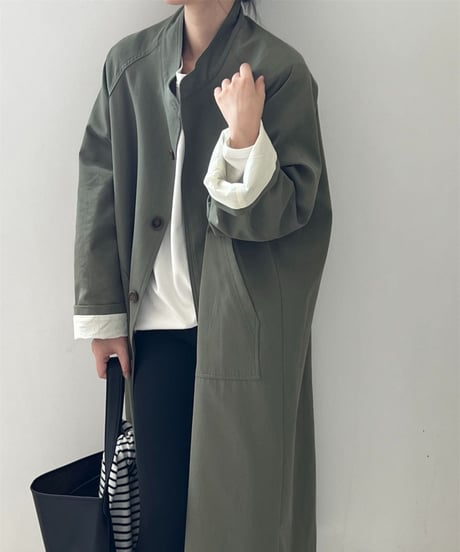mid-collar windbreaker coat /2color　FL3060