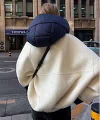 wool coat jacket down parka /2color　FL3133