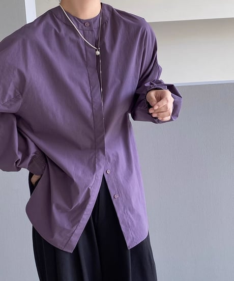 no color lanterns sleeve blouse /2colors　FL2805
