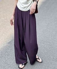pleated highwaist wide-leg pants /3color　FL2702